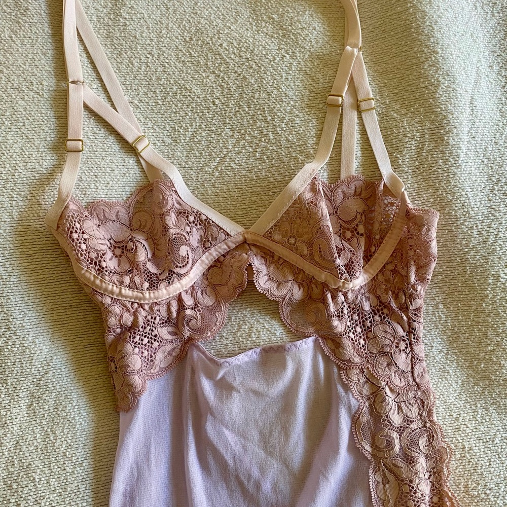 We Are Hah Bust Out Slip Dress | Sheer Violet in XS - Picture 7 of 11